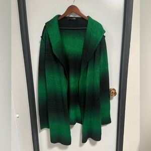 Foxblood Black/Green Cardigan